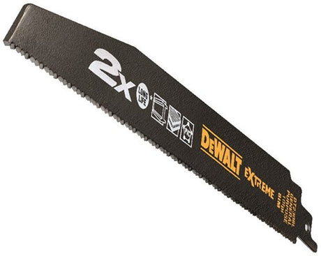 Dewalt tilbehør frem- og tilbagegående savklinge 2x bim 228x2,5 mm ekstra tyk, universel anvendelse - dt2308l-qz