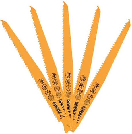 Dewalt tilbehør frem- og tilbagegående savklinge bim 228x3,6-5,1 mm træ med søm, hurtig - dt2349-qz