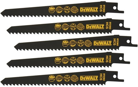 Dewalt tilbehør frem- og tilbagegående savklinge hcs 152x4,2mm træ og plastik, hurtigt med fin finish - dt2362-qz