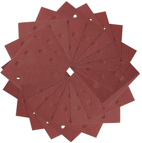 Dewalt tilbehør sandpapir 1 4, 115x115mm, perforeret, velcro, k40 - dt3030-qz