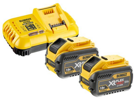 Dewalt dcb118y2 | flexvolt | startsæt | 2 x flexvolt batteri | 54v | 12.0ah | li-ion - dcb118y2-qw