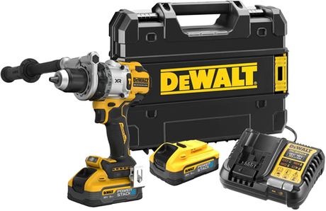Dewalt dcd1007h2t akku slagboremaskine børsteløs | 18v 5.0ah powerstack i t-stake - dcd1007h2t-qw