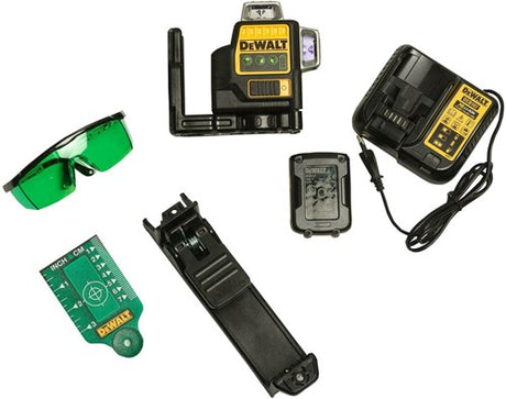 Dewalt dce089d1g selvnivellerende krydslinjelaser 10,8v - grøn laser - dce089d1g-qw