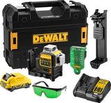 Dewalt dce089d1g selvnivellerende krydslinjelaser 12v 1x 2.0ah batteri - grøn laser - dce089d1g-qw