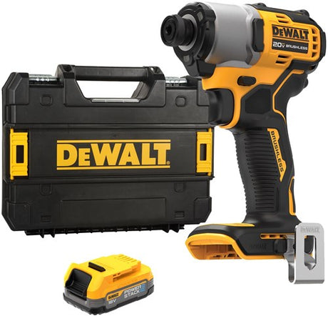 Dewalt dcf840e1t-xj accu slagschroevendraaier | 1 4 | 18v xr powerstack | in ts (1x 1.7ah accu)