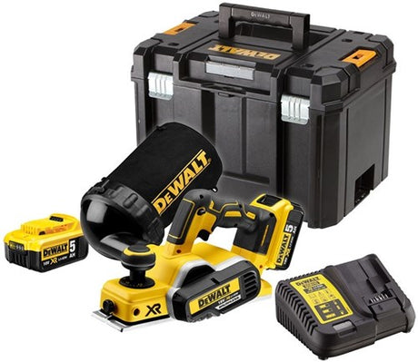 Dewalt dcp580p2 akku høvl 18v 5.0ah li-ion