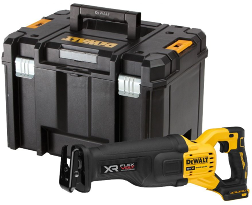 Dewalt dcs386nt | akku stempelsav | xr | flexvolt | 18v | i tstak | uden batterier og oplader - dcs386nt-xj
