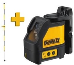 Dewalt dw088kpol krydslinjelaser | + de0882 lasersøjle - dw088kpol-xj