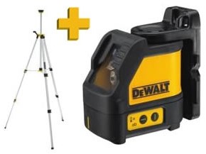 Dewalt dw088ktri krydslinjelaser | + de0881 stativ - dw088ktri