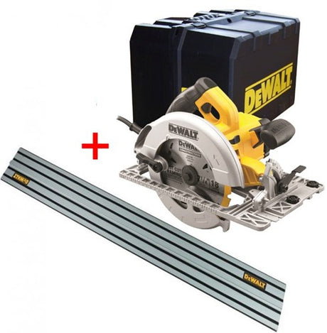 Dewalt dwe576kr 1600w rundsav + 1500mm føringsskinne | kampagnepris - dwe576kr