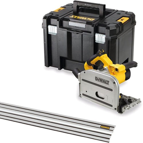 Dewalt dws520kt dyksav | 1300w 165mm + dws5022 1500mm styreskinne - dws520kt-qs