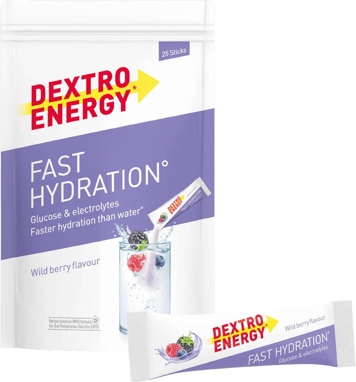 Dextro energy hurtig hydrering 25x14,5g