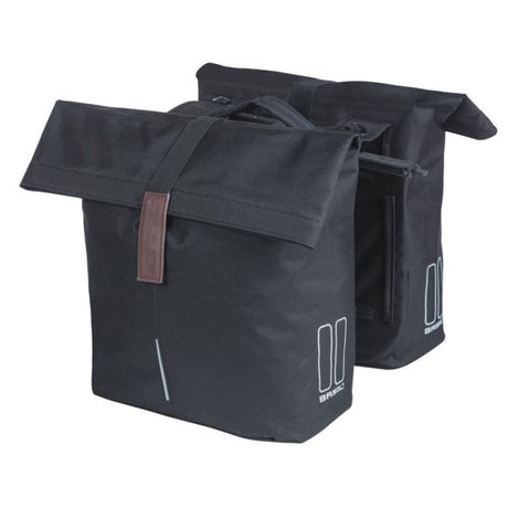 Basil dobbelt cykeltaske city mik 28-32 liter - sort