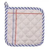 Clayre eef grydelapper hane beige blå 20x20cm