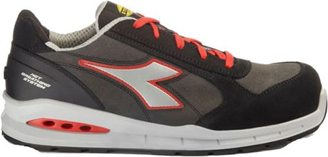 Diadora werkschoen run net ab 181148 s3s c9034 | asphalt silver red c9034 | maat 38 - 8053607620814