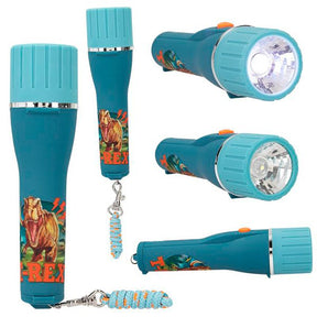 Depesche - dino world lommelygte med timer