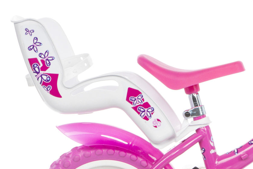 Dino flappy 12 tommer 21 cm piger Fedtmule hvid pink
