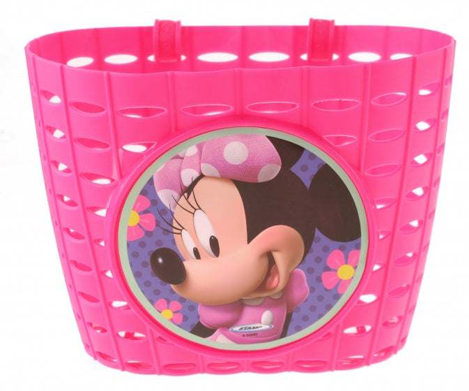 Disney Bicycle Basket Minnie Mouse 4 liter lyserød