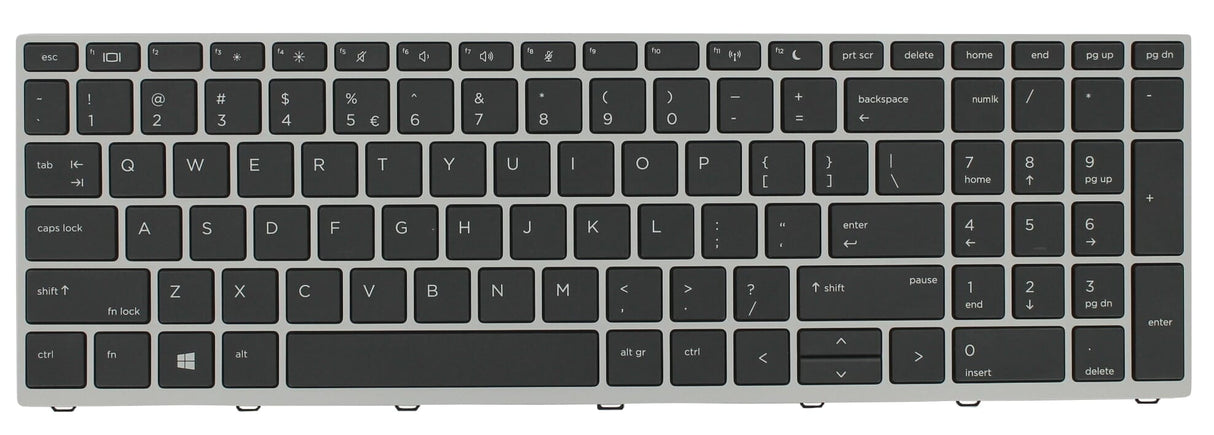 HP bærbar tastatur qwerty os
