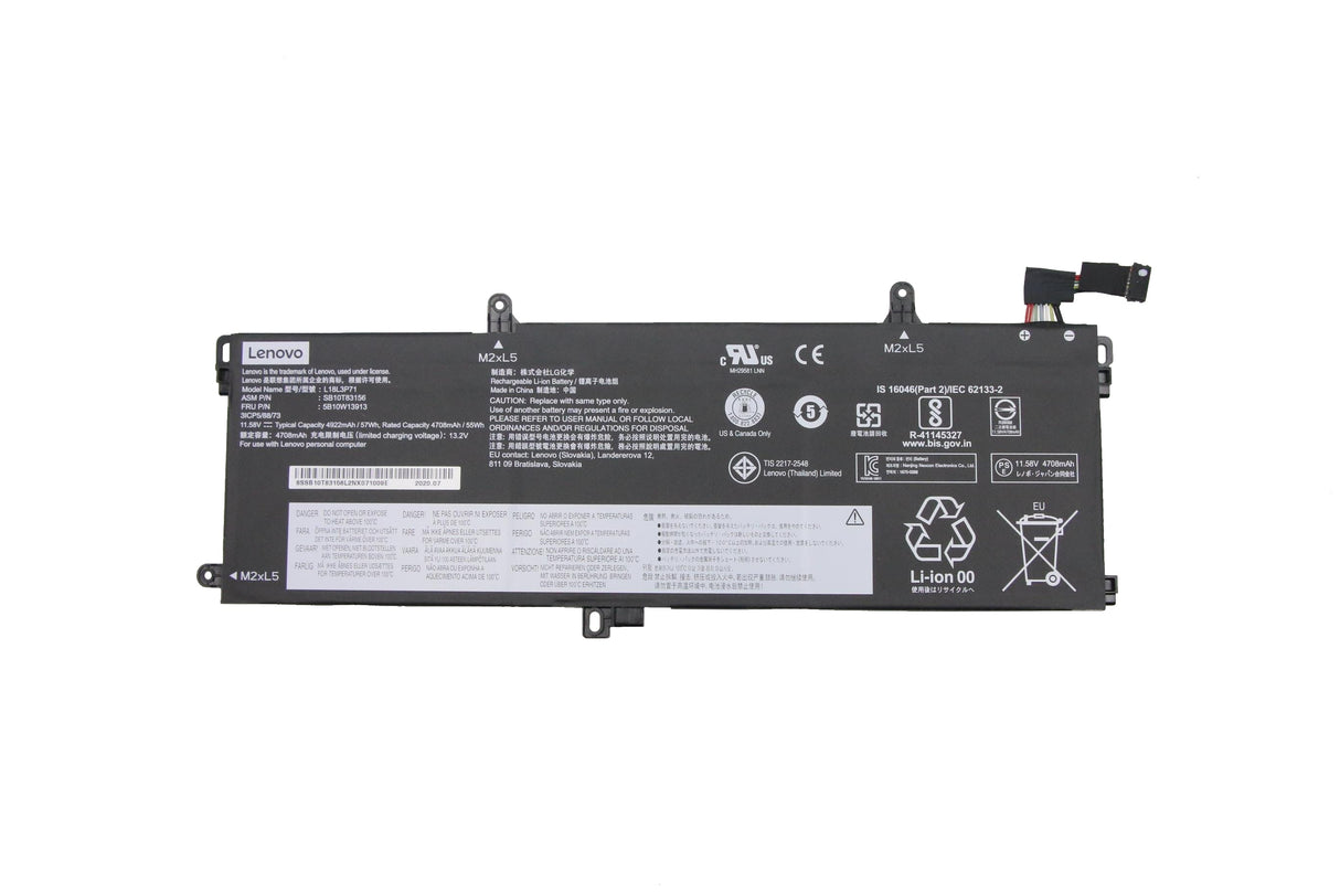 Lenovo bærbar batteri 4708 mAh