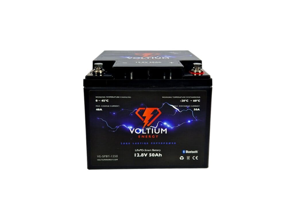 Voltium Energy LifePO4 Batteri 12.8V 50ah Bluetooth