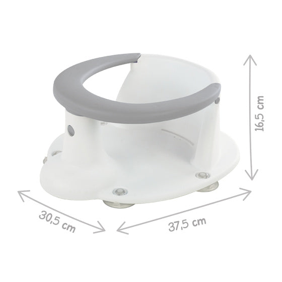 Dolu Bath Seat med sugekopper hvidrosa