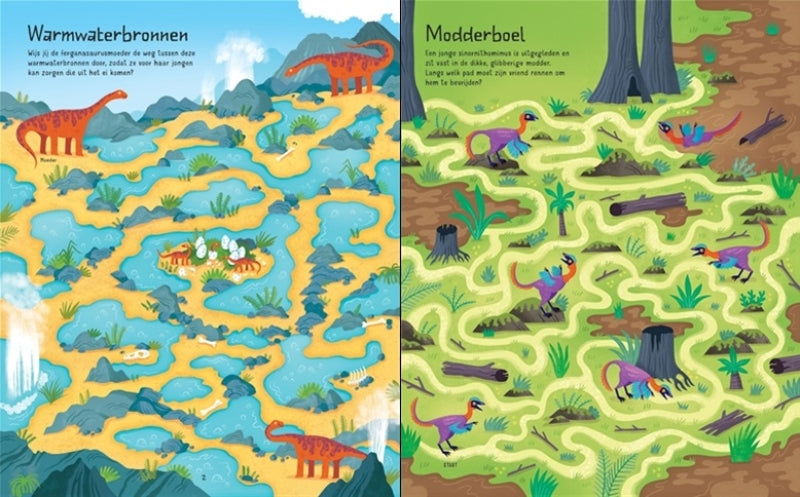 Usborne labyrinter dinosaurer
