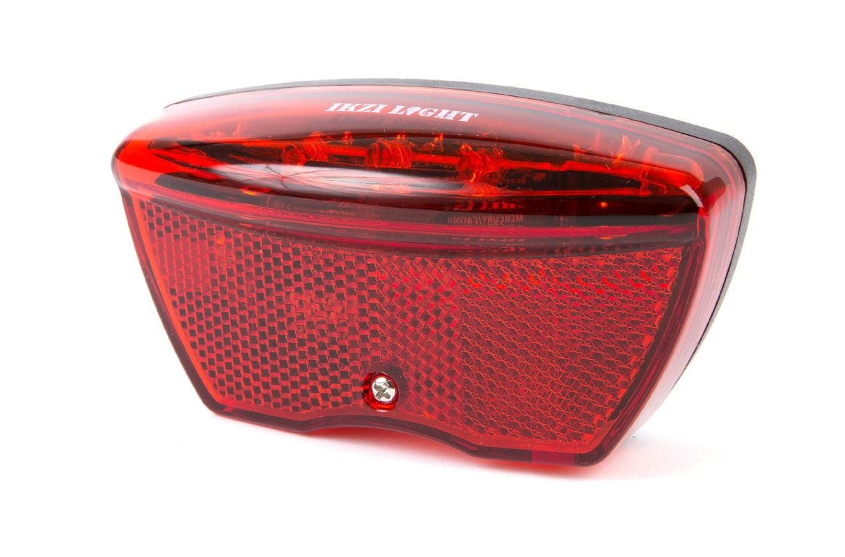 Buzaglo ikzilight baglygte på bærerefleks e4 og 8 cm. fit 5 tech led rød - bulk