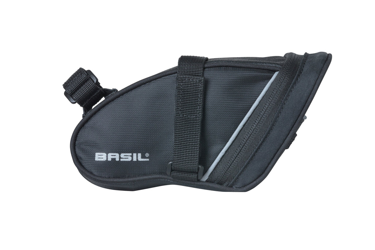 Saddle Bag Basil Sport Design M, Water Repellent, Black, 1L