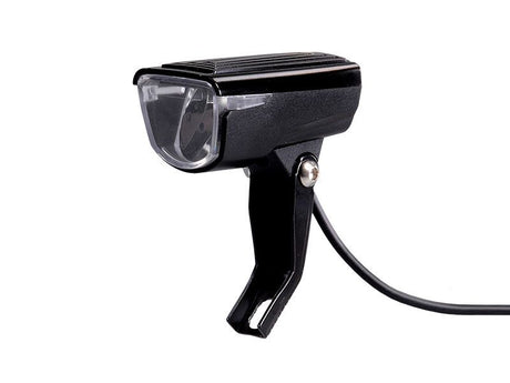 Forlygte Luna e-cykel førte 6 cm gaffel 25 lux sort