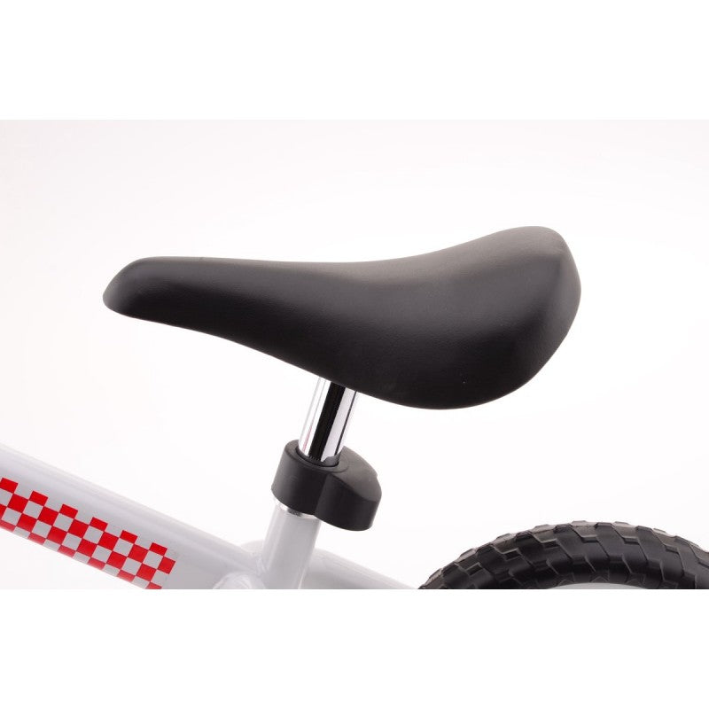 Balance Bike Steel White Red