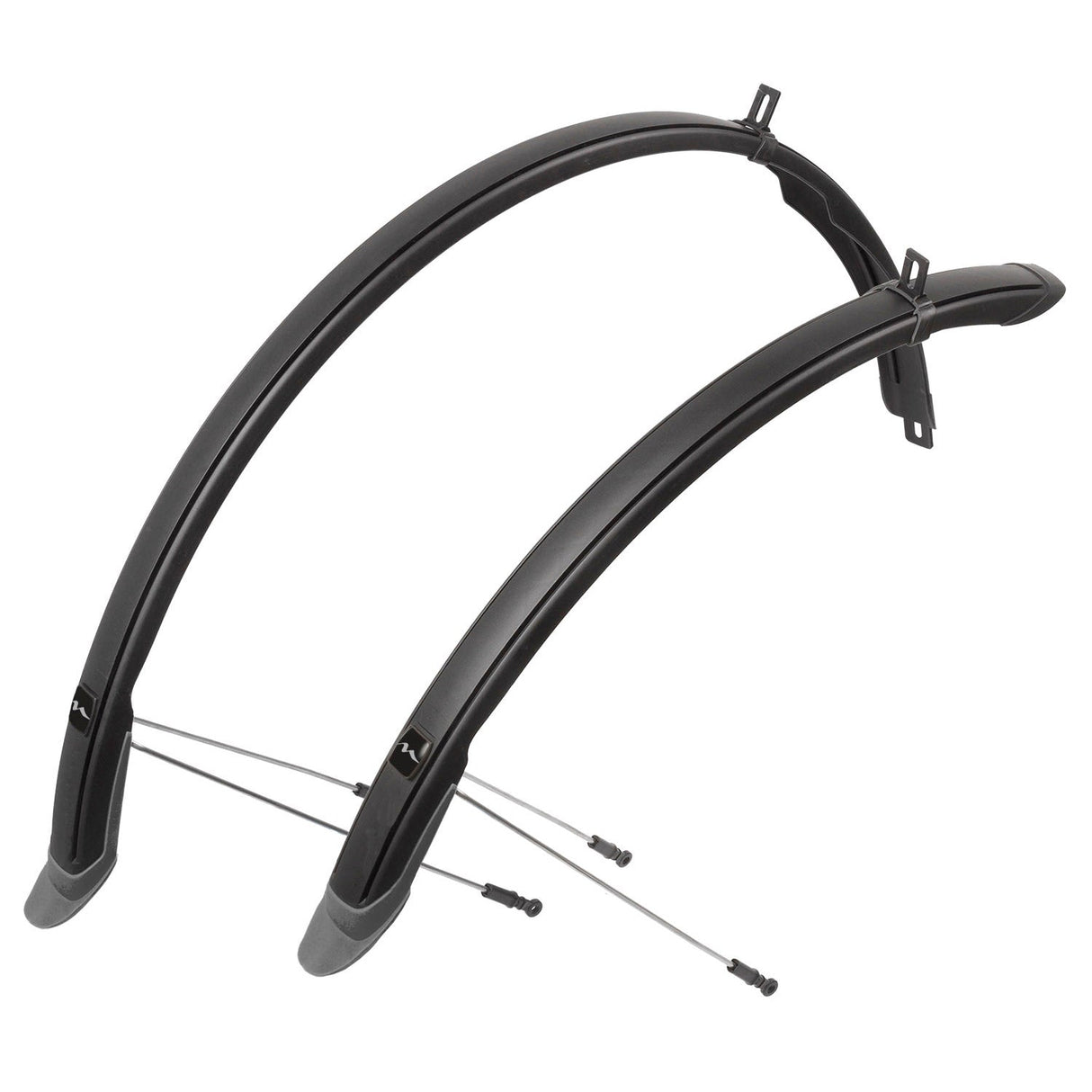 Messingleje m-wave mud max ii f+r skærmsæt 28 plast sort 45 mm.