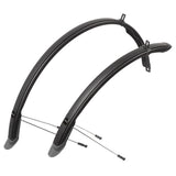 Messingleje m-wave mud max ii f+r skærmsæt 28 plast sort 45 mm.