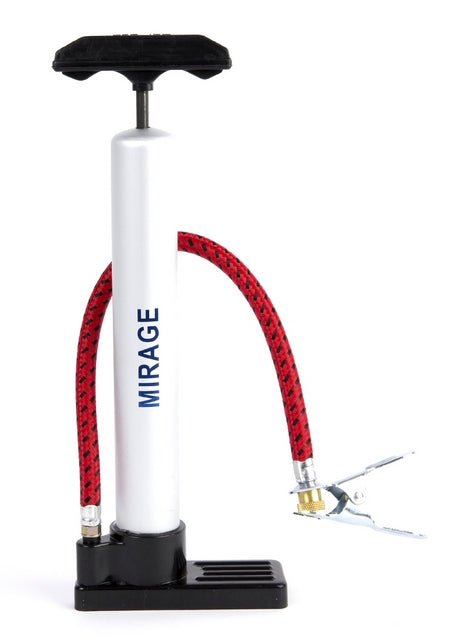 Fodpumpe mini pex 28 cm sølv