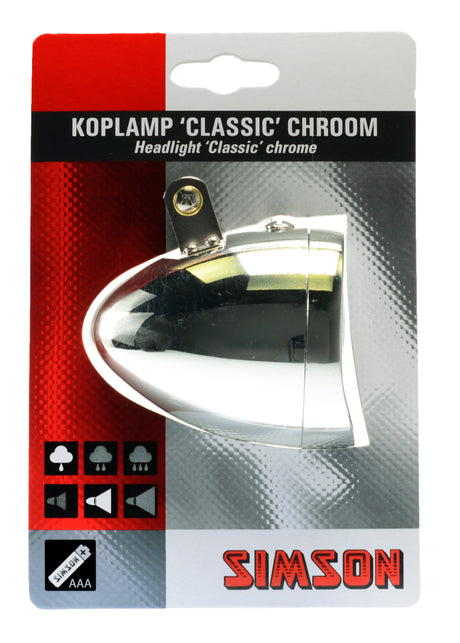 Simson Headlight Classic Chrome