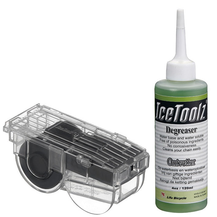 Buzaglo icetoolz c211 kæderens + affedtningsmiddel 4oz • 120ml gennemsigtig