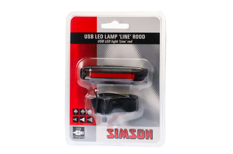 Simson USB LED LAMP LINE RED 20 LED 3 LUX