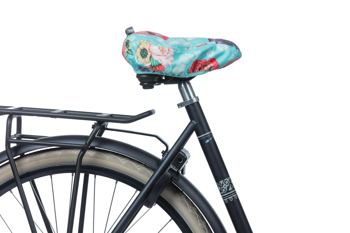 Basil Bloom Field - Saddle Cover - Blå