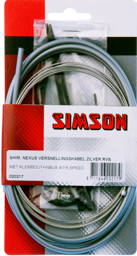 Gear kabel sæt nexus 1700 2150 mm gråt sølv