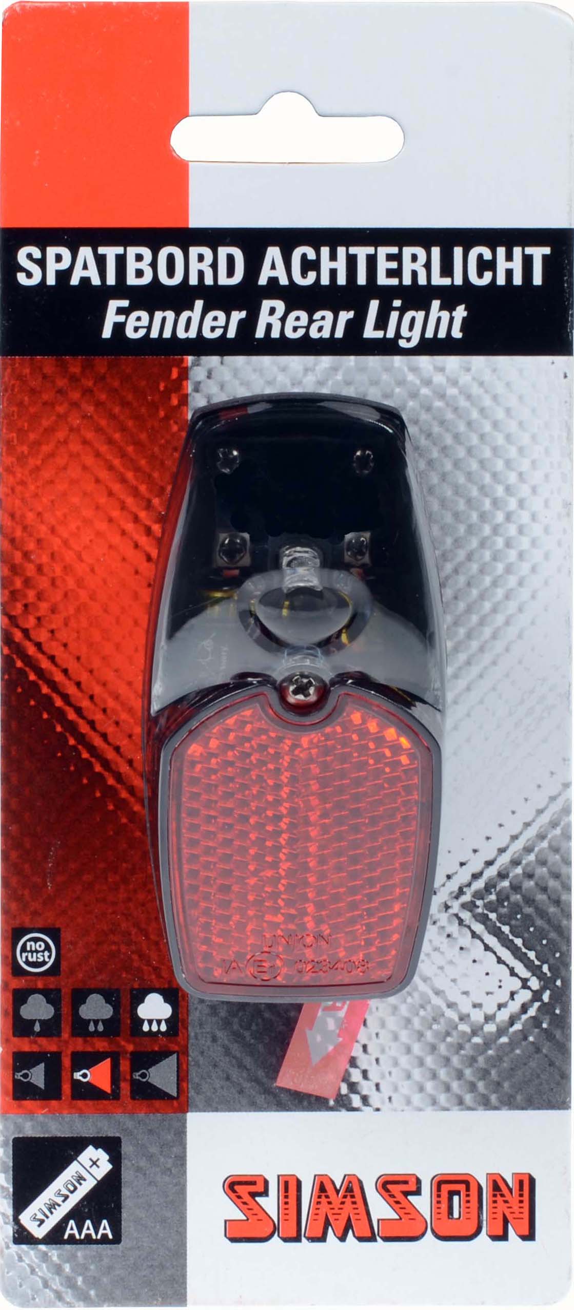 Simson Fotty Light LED inkl. Batterier på kortet