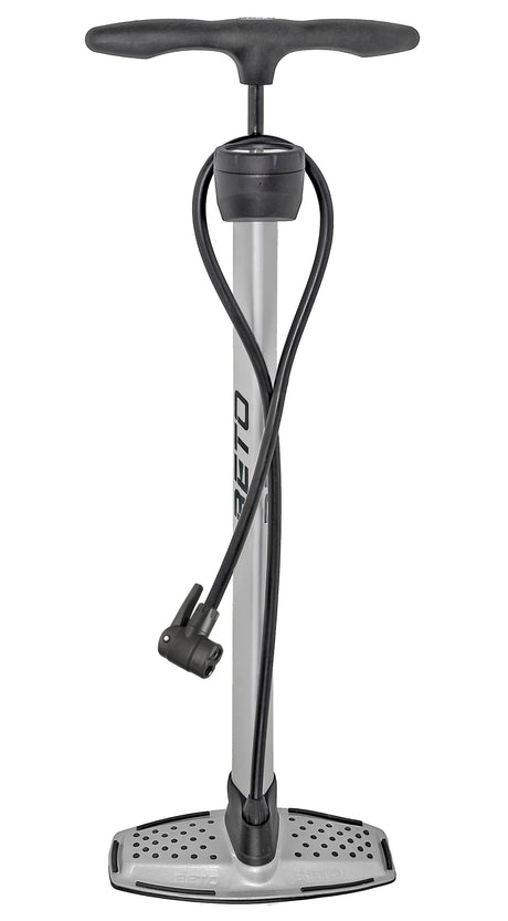 Messingschlager beto pomp alu zilver met meter - 11 bar