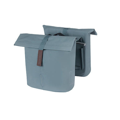 Basil Tas City Double Mik Vegan Leather | Grafitblå