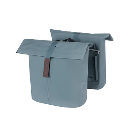 Basil Tas City Double Mik Vegan Leather | Grafitblå
