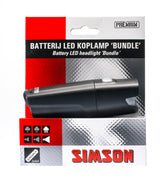 Simson forlygte bundt batteri 25 lux straft bøjning