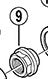 Shimano V-Axis Conus forlod Snafdyna Rollerbrake NAF M9X11.94