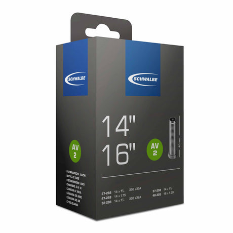 Schwalbe Inner Tube AV2 14 16 tommer 32 47-288 305 AV 40 mm