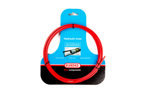 Hydraulisk rør Elvedes med PTFE -foring og Kevlar -beskyttelse - rød (3 meter på kortet)