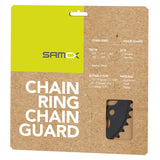 Messingleje Samox el-cykel kædering NW 42T BCD 104 mm. 1 2x3 32 og 11 128 stål sort