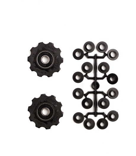 Derailleur -hjul 10 tænder 8s sorte 2 stykker