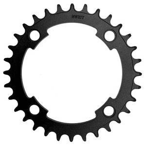 Messingleje Samox el-cykel kædering NW 34T BCD 104 mm. 1 2x3 32 og 11 128 alu sort